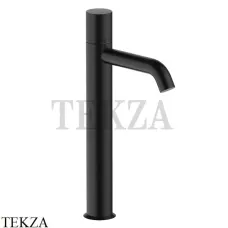 Fantini Nostromo Смеситель для раковины высокий, без донного клапана 5013E906WF, Черный матовый