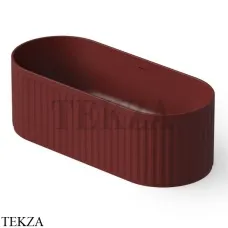 Dea Design Stripes Ванна отдельностоящая овальная 170x72 Solid Surface DD8804 1700 17, Red Wine №17