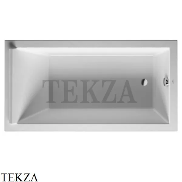 Duravit Starck Ванна прямоугольная встраиваемая 700337000000000, акрил, белый глянец