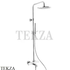 FIMA Carlo Frattini Душевая колонна с термостатом и изливом, верхний душ 250 F4284/R253BS, белый матовый