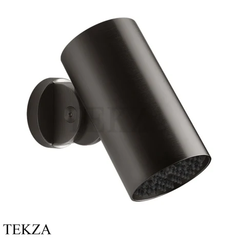 Gessi 316 SPOTWATER FLESSA Душевая головка настенного крепления, ливень 57203-707, Black Metal Brushed PVD