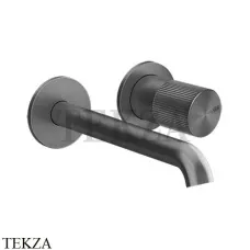 Gessi Habito RIGATO Смеситель для раковины, внешняя часть 70588-707, Black Metal Brushed