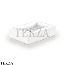 Decor Walther BROWNIE STS Мыльница настольная 0937350, белый матовый, эко-кожа