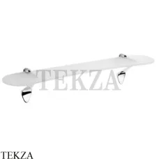 Colombo Khala Полка стеклянная с держателями B1816.CR, хром глянец