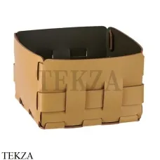 ADJ Bottega Корзина-ёмкость для мелочей 19x19 см 1019.40/55, горчичный/оливковый