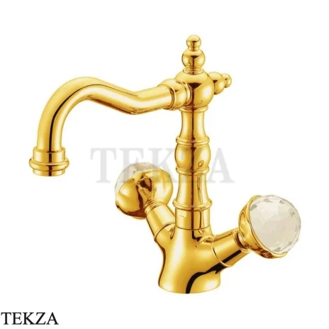Boheme Imperiale Presente 332 Смеситель для раковины высокий, без донного клапана, золото глянец (GOLD)