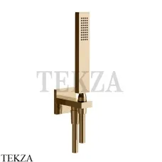 Gessi Rettangolo shower Душевой комплект с выводом воды 20123-735, Warm Bronze PVD