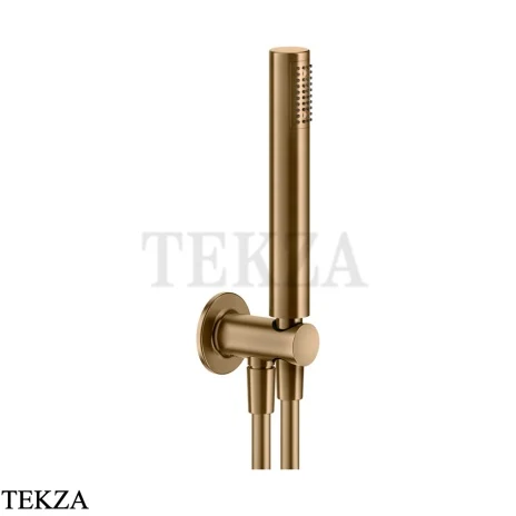 Gessi INCISO SHOWER Душевой комплект с держателем 58123-726, Warm Steel Br. PVD