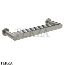 Gessi Emporio Полка решетка для ванны или душа 30 см 38945-149, Finox Brushed Nickel