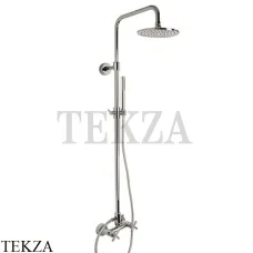 FIMA Carlo Frattini Spillo UP Душевая колонная, 250, двухвентильный смеситель F5305/2SN, Brushed nickel