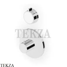 Zucchetti Savoir Термостат для душа, 2-3 выхода, внешняя часть ZSV646.CW, хром глянец-белый