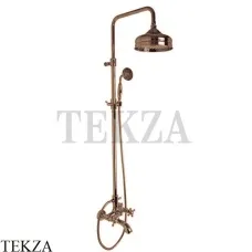FIMA Carlo Frattini ELIZABETH Душевая колонна с изливом и гарнитуром F5084/2BR, бронза classic FIMA Carlo Frattini ELIZABETH Душевая колонна с изливом и гарнитуром F5084/2BR, бронза classic