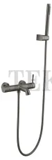 Boheme Uno Смеситель для ванны наружный монтаж, с гарнитуром, Uno 463-GM Gun Metall