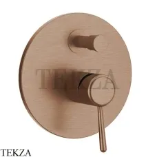 Gessi Goccia Смеситель для душа, 2 потока, внешняя часть 44678-125, Copper Brushed Gessi Goccia Смеситель для душа, 2 потока, внешняя часть 44678-125, Copper Brushed