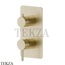 Newform X-Steel 316 Смеситель для душа 2 потока, внешняя часть, 69673EX.59.098, PVD Brushed pale gold Newform X-Steel 316 Смеситель для душа 2 потока, внешняя часть, 69673EX.59.098, PVD Brushed pale gold