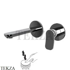 FIMA Carlo Frattini FLO Смеситель для раковины, внешняя часть, F3821WLX8CN, Black chrome