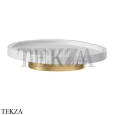 Newform X-Steel 316 Мыльница настольная, композит 73250X.59.097, PVD Brushed gold