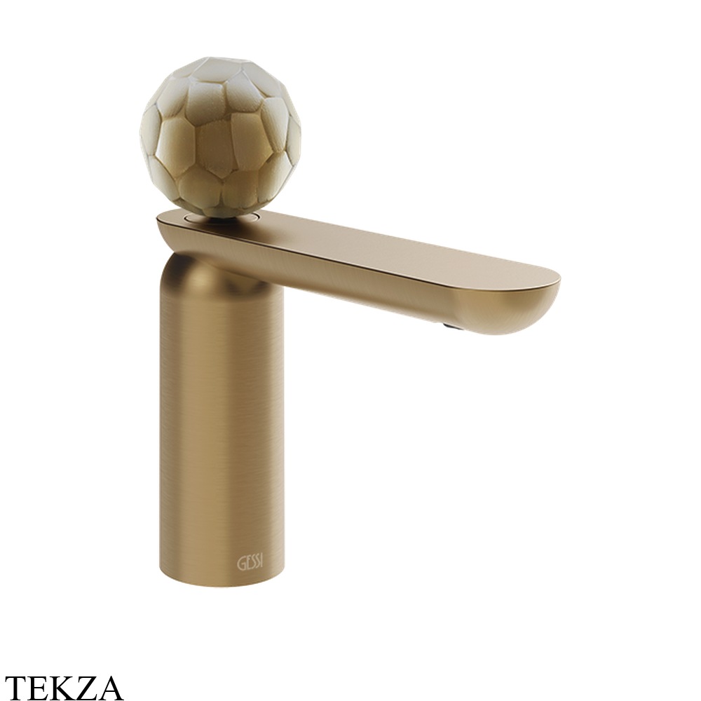 Gessi Perle Смеситель для раковины, без донного клапана 74402-726, бронза Brushed