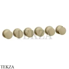 Gessi Habito Bath-shower Термостат на 5 потоков, внешняя часть 63440-727, Brushed Brass