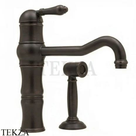 Nicolazzi Cucina Смеситель для кухни с верхней ручкой и отдельным душем, Tuscan brass