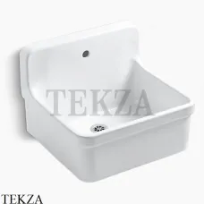 Kohler Gilford Мойка кухонная 61 с фартуком, одно отверстие K-12784-0, белый глянец