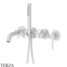 Newform XT Смеситель для ванны с гарнитуром, внешняя часть 4262E.01.014, Matt white