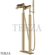 Newform Park L.E. Смеситель для ванны напольный, с гарнитуром 69785C.62.093, золото глянец