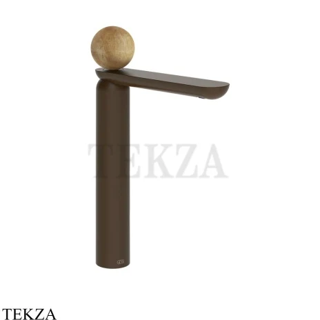 Gessi Perle Смеситель для раковины высокий, с донным клапаном 74353-845, бронза Dark Brush