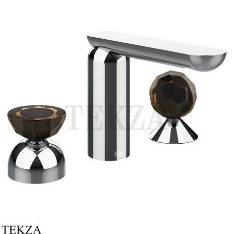 Gessi Perle Смеситель для раковины на 3 отв., без гарнитура 74828-031, хром глянец