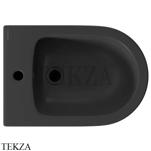 Aqueduto OVO Биде подвесное, 1 отверстие под смеситель OVO0340 Черный матовый