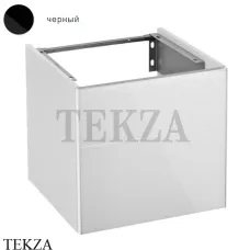 KEUCO ROYAL Reflex Тумба под раковину, 1 дверца, петли справа 34040570002, черный стекло глянец