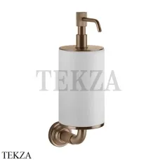 Gessi VENTI20 Дозатор для жидкого мыла настенный белый 65413-708, Copper Brushed