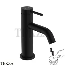 Hansgrohe Tecturis S Смеситель для раковины 80 CoolStart, с донным клапаном 73302670, черный матовый Hansgrohe Tecturis S Смеситель для раковины 80 CoolStart, с донным клапаном 73302670, черный матовый