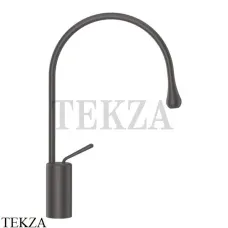 Gessi Goccia Смеситель для раковины высокий, без сливного гарнитура 33605-126, Black Metal Br