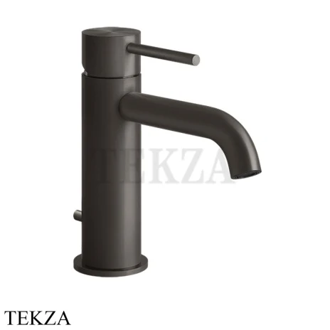 Gessi 316 FLESSA Смеситель для раковины, с донным клапаном 54001-707, Black Metal Brushed PVD