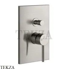 Gessi Emporio Via Tortona Смеситель для душа на 2 потока, внешняя часть 44664-149, Finox Brushed Nickel Gessi Emporio Via Tortona Смеситель для душа на 2 потока, внешняя часть 44664-149, Finox Brushed Nickel