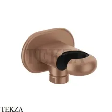 Gessi Goccia Держатель для душевой лейки с выводом 33761-125, Copper Brushed
