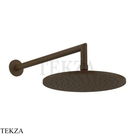 Gessi ANELLO Верхняя лейка с кронштейном D25 см 63348-845, Dark Bronze