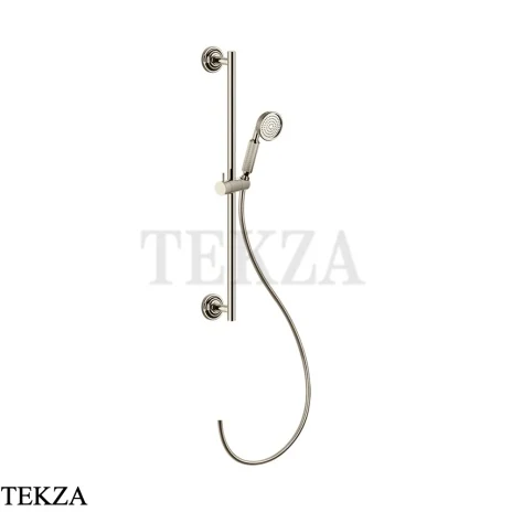 Gessi VENTI20 Штанга в комплекте с душевой лейкой, шланг 65143-720, Nickel PVD