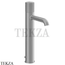 Gessi Habito RIGATO Смеситель для раковины высокий, с донным клапаном 70503-149, Finox Brushed Nickel