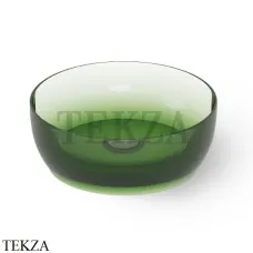 Dea Design Washbasins Раковина настольная круглая Glasstech DD9093 400 R3, Emerald R3 Dea Design Washbasins Раковина настольная круглая Glasstech DD9093 400 R3, Emerald R3