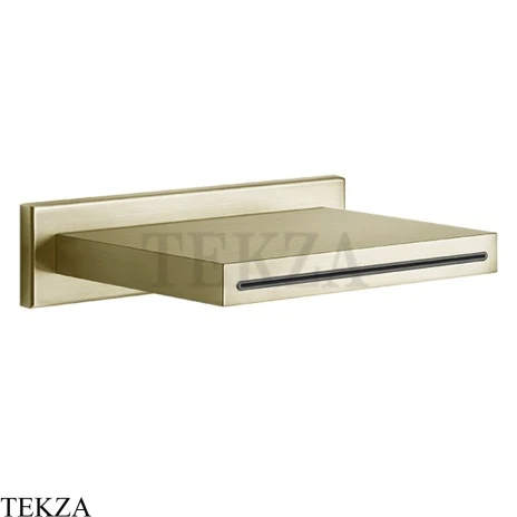 Gessi CASCATA Каскадный излив настенный 20293-727, Brushed Brass PVD