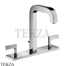 Axor Citterio Смеситель для раковины на 3 отверстия 170, с донным клапаном 39135000, хром глянец