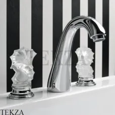 Oasis SEAHORSE Смеситель для раковины на три отверстия, без донного клапана 000RBSH082CR, хром глянец
