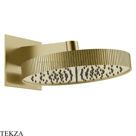 Gessi Incastri Верхняя лейка D30 с кронштейном из стены 75149-727, шампань Brushed