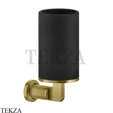 Gessi INCISO accessories Стакан настенный для зубных щеток, черный 58508-716, Gold Br. PVD Gessi INCISO accessories Стакан настенный для зубных щеток, черный 58508-716, Gold Br. PVD