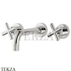 FIMA Carlo Frattini Maxima Смеситель для раковины, с гарнитуром, F5321/5SN, Brushed nickel