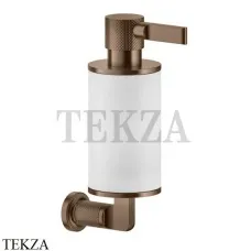 Gessi INCISO accessories Дозатор для жидкого мыла или лосьона, белый 58513-708, Copper Brushed