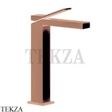 Gessi RETTANGOLO K Смеситель для раковины, без донного клапана 53006-708, Copper Brushed