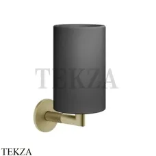 Gessi ANELLO Стакан настенный, композит черный 63708-727, Brushed Brass Gessi ANELLO Стакан настенный, композит черный 63708-727, Brushed Brass